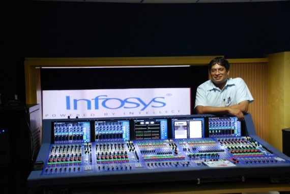 Acoustic Control director Sanjay Mudartha with the Infosys Midas XL8