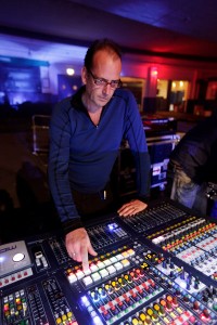 Maximo Park FOH engineer Huw Richards with the Midas PRO6