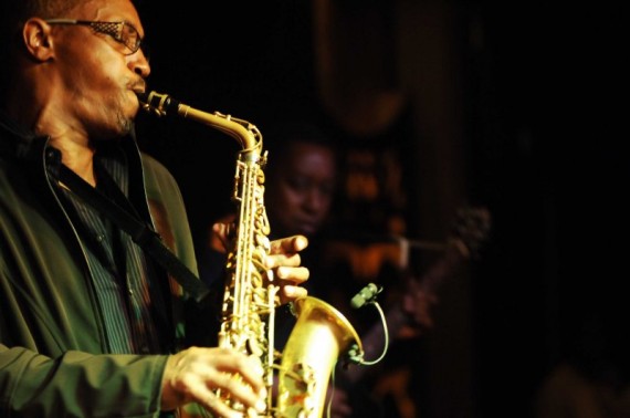 Bobby Ricketts using the DPA 4099 sax mic for a concert at the Moevenpick Hotel Grand Ballroom, Dar Es Salaam, Tanzania