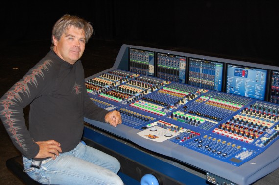 Olavshallen’s technical supervisor Henrik Torgersen with the Midas XL8