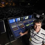 Brit Awards sound designer Derrick Zieba with the Midas XL8 at Earls Cour