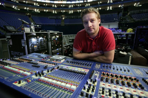 Depeche Mode’s FOH engineer Antony King with the Midas XL8