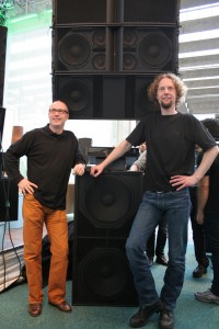 Tom Back with Philip ‘Dr.Phil’ de Haan, head of Alcons Audio R&D