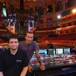 Dan Lewis and Nahuel Gutierrez with a Midas XL8 at the Royal Albert Hall