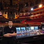 Dan Lewis with a Midas XL8 at the Royal Albert Hall