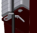 Self-locking gate