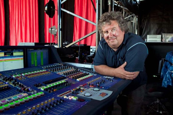 Simply Red’s FOH engineer Graham Blake with the Midas XL8