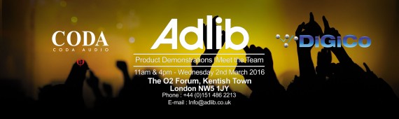 Adlib Audio Excellence Day CODA DiGiCo Banner