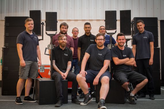 Photo shows CPL audio team with some of the new d&b kit